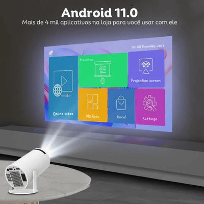 Mini Proyector Portátil Android 4K - WIFI 5G Y BLUETOOTH